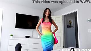 Aubry Babcock's hardcore POV scene with small boob and tight ass fuck