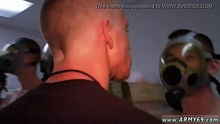 Boys training new recruits in intense gay sex