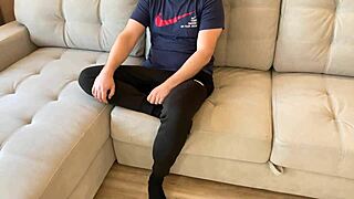 I got fucked by stepmom's friend while alone! 😜