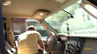 How does this big tits milf with tattoos handle such a hard cock? She mounts and rides like a pro!