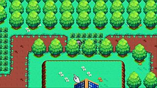 oppaimon hentai pixel game episode four with pokemon monsters