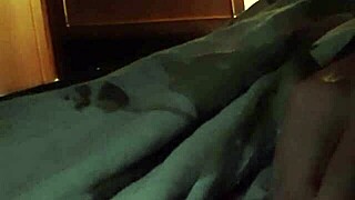 Neighbor fingers my pussy at night.