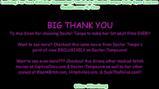 watch ava siren 1st gyno exam as doctor tampa examines her