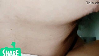 Close up sex by her boyfriend in her room!