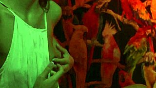 hot brunette fingers herself as girlfriend watches her climax