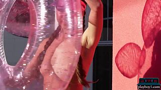 Big Ass Teen Lauryn Wolfe Strips Outdoors, Tempting Playboy Fans with Curves