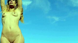 Hot Big Ass Brunette Teen Poses Outdoors In Lingerie. She Loves It!