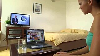 Pretty Czech girl makes love with her boyfriend in homemade video