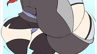 Watch this hentai babe with huge tits get fucked and cum