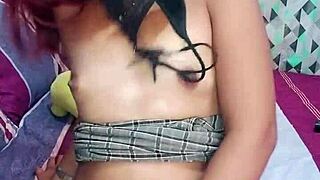 Desperate latina amateur masturbates to intense squirting orgasm