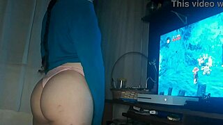 gamer girl engages in playful interaction with me