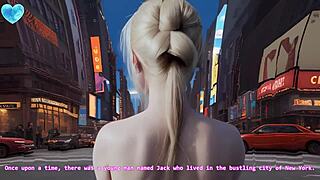 21yo Blonde Doll Girl Visits New York In Uncensored Hyper-Realistic Hentai JOI AI Video