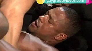 interracial stripper feels intense group passion