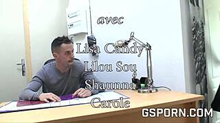 A hardcore fuck with an ebony teen from France