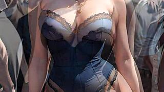 What the hell are you doing with that monster cock in public, people are watching this milf's assfucking