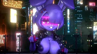 Bonnie from FNF dances to K-pop Queen Card.