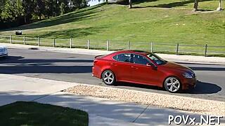 Erected Pecker Penetrates Hairless Twat!