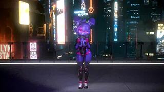 Bonnie from FNF dances to K-pop Queen Card.