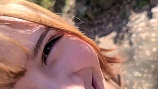 Obedient Maid Enjoys Raw Fuck Outdoors