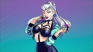 evelynn from lol kda delivers extreme joi in spanish