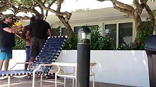 White swingers in Miami paid us to watch his wife suck black cocks.