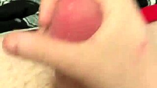 Solo Gay Guy Jacks Off Cock for Quick Bedtime Cumshot