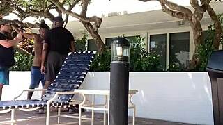 White swingers in Miami paid us to watch his wife suck black cocks.