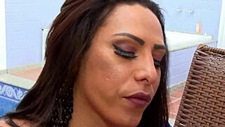 Giovana Portolla's wild pool boy encounter: anal and creampies