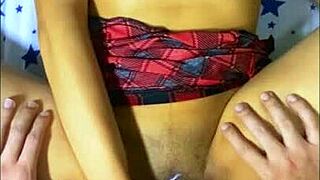 Latina Friend Seduces Neighbor Boy