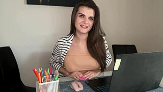 stepmother explodes with huge cum when caught by stepson in act