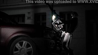 Big Tits Girl Sucks Huge Cock