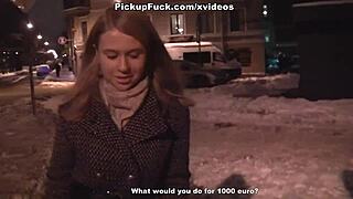 She picks up sex for 1000 euros