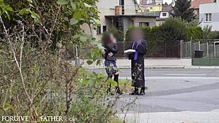 Deviante - Lost Russian Girl Gets Rough Hard Fuck in Van on New Year's Eve