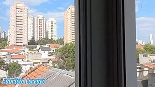 brazilian brunette amateur sucks cock then gets anal fucked hard!