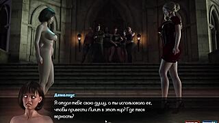 3D animated FFM threesome with big nipples and boobs