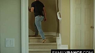 Exotic Vanessa Sky Bangs Stepbrother Robby Echo in Taboo Family Scene