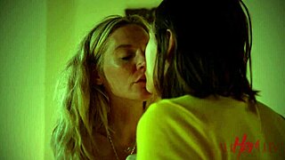 Blonde Tribs Wet Pussy in Intense Scissoring