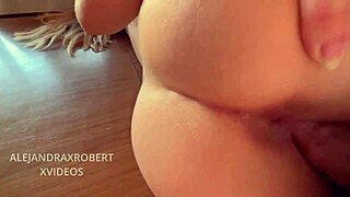 Watch my hijastra take that cock bent over