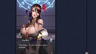 אייאנו מבצעת טקס איטום אינטנסיבי במשחק הentai!