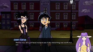 danny phantom in amity park, goth milf with big tits in hentai action.