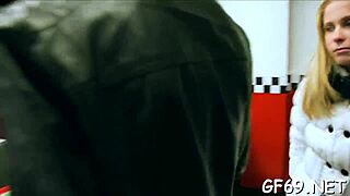 Two hunks ravish a beauty with intense cock action in hardcore play.