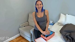 yo, check this wild christmas gift mix-up with stepmom trying on lingerie in 4k!