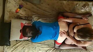 Anastasia the mistress pegs sissy Sasha Earth in the ass hard.