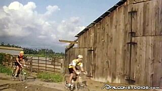 Falconstudios vintage jocks dominate with a raw spitroast initiation on big dicks