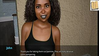 Nineteen cheerleaders warmly welcome john in college setting