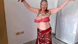 Hot milf Mariaold teases with big Oriental cosplay tits