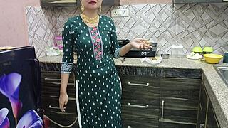 hey, wanna see this indian punjabi stepmom get slammed by a monster cock in the kitchen with full desi audio?