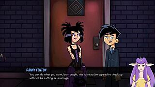 danny phantom in amity park, goth milf with big tits in hentai action.