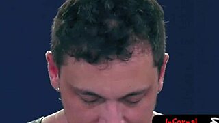 twinks eagerly suck master's cock before taking a rough fist