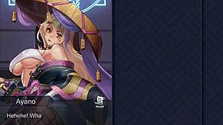 Ayano Executes Intense Sealing Ritual In Hentai Game!